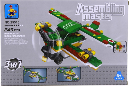 Ausini Askeri Set 3İn1 245 Parça Kız Erkek Çocuk Oyuncak Eğitici Oyuncaklar