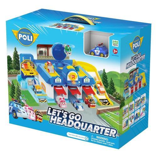 POLI MRT-664 Sesli Robocar Poli Lets Go Ana Merkez Oyun Seti Kız Erkek Çocuk Oyuncak Eğitici Oyuncak