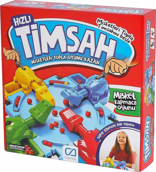 5211 CAPLS-5211 Hızlı Timsah -Ca Games Kız Erkek Çocuk Oyuncak Eğitici Oyuncaklar