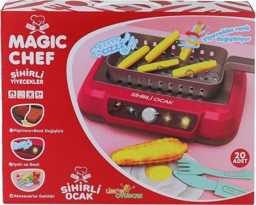 2A550 Magic Chef Barbekü Ocak Seti -Limon Oyuncak Kız Erkek Çocuk Oyuncak Eğitici Oyuncaklar