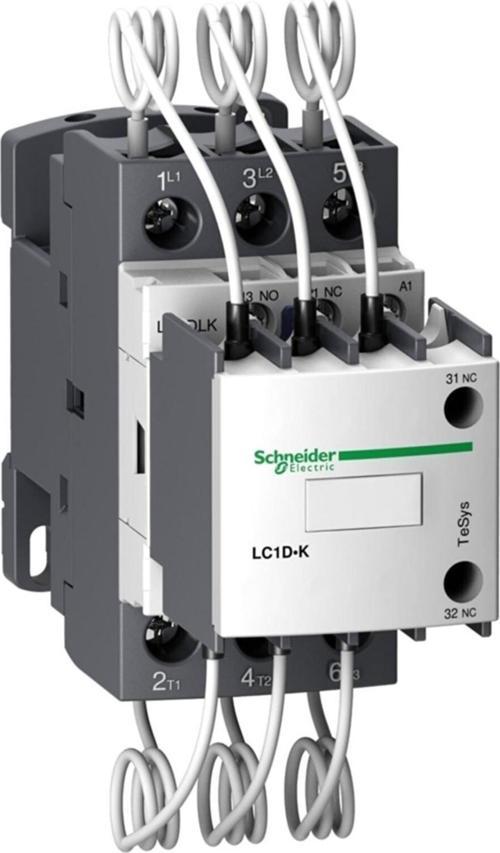 Schneider Lc1Dlkm7, Kondansatör Kontaktörü, 20 Kvar, 1Na-2Nk, 220 Volt Ac