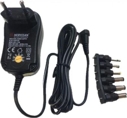 Mt-U-12Km 3-12V 1A L Jaklı Ayarlı Adaptör