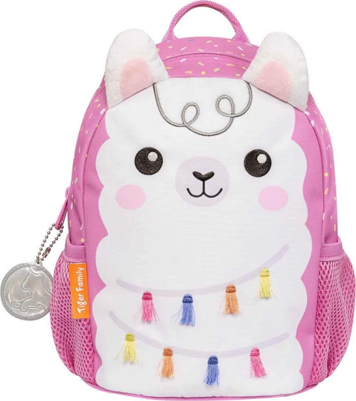 Lama Desenli Pembe Anaokulu Çantası Kız Erkek Çocuk Oyuncak Eğitici Oyuncaklar