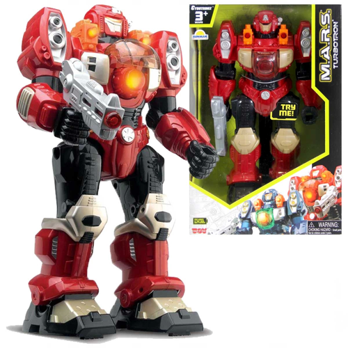 M.A.R.S Turbotron Işıklı Sesli Yürüyen Robot Kız Erkek Çocuk Oyuncak Eğitici Oyuncaklar