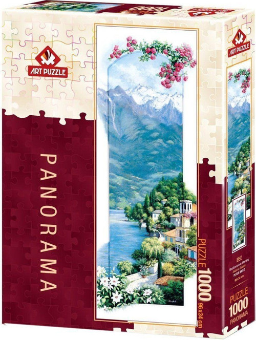 5347 Art Puzzle Akdeniz Sabahı 1000 Parça Panorama Puzzle Kız Erkek Çocuk Oyuncak Eğitici Oyuncaklar