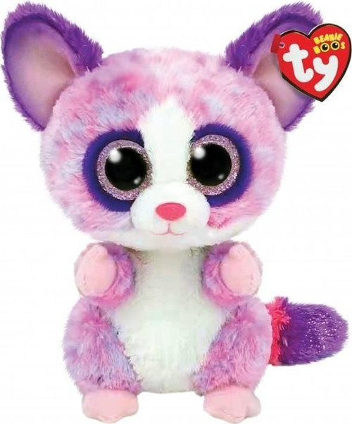 TY Peluş Becca the Pink Bush Baby Regular Beanie Boo Kız Erkek Çocuk Oyuncak Eğitici Oyuncaklar