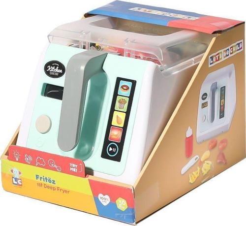 LC-30996 Dokunmatik Ekranlı Işıklı ve Sesli Oyuncak Fritöz Kız Erkek Çocuk Oyuncak Eğitici Oyuncakla