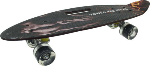 Desenli Orta Boy Işıklı Kaykay 60cm Kız Erkek Çocuk Oyuncak Eğitici Oyuncaklar