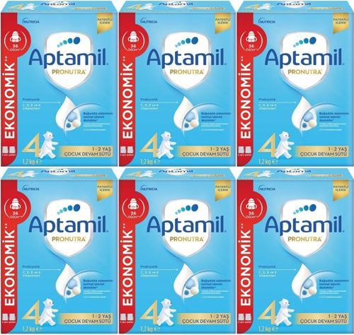 Nutrıcıa Aptamil Pronutra 1200GR Devam Sütü No:4 (1-2 Yaş) (6 Lı Set)