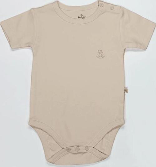 Nessiworld Bistyle Organik Natural Basic Style Yarım Kol Body BS17103 Bej