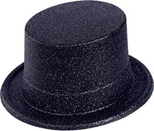 NessiWorld Siyah Renk Uzun Plastik Simli Parti Şapkası