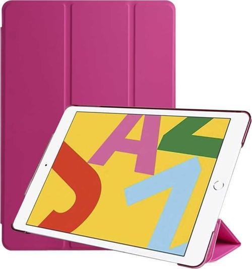 Apple iPad 10.2" inç 9.Nesil 2021 Fuchsia Smart Cover Standlı 1-1 Kılıf Flip Smart Akıllı Tablet Kılıfı