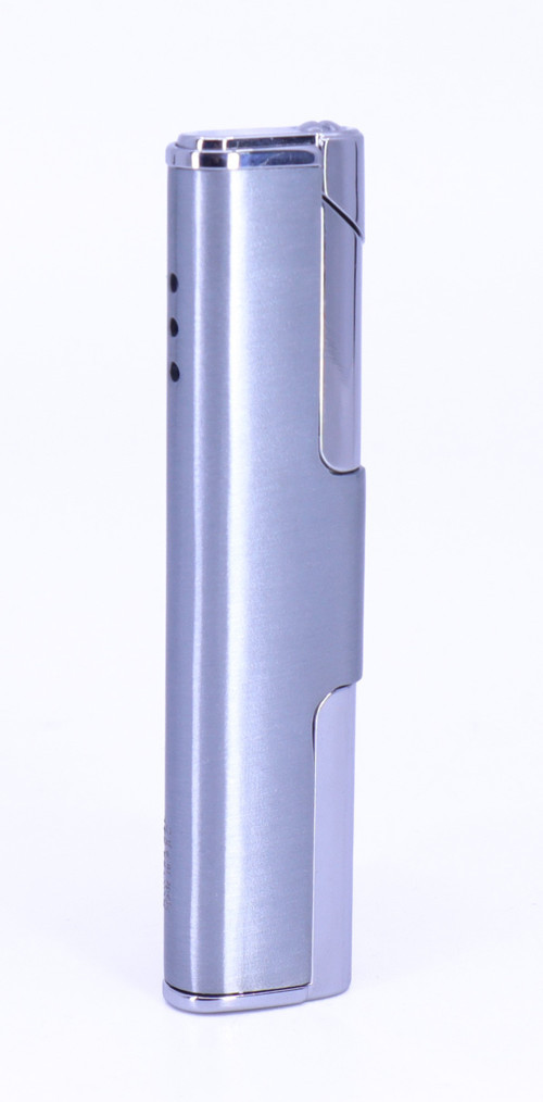 Jet Alev Çakmak Slim/İnce Metal Kasa - Krom