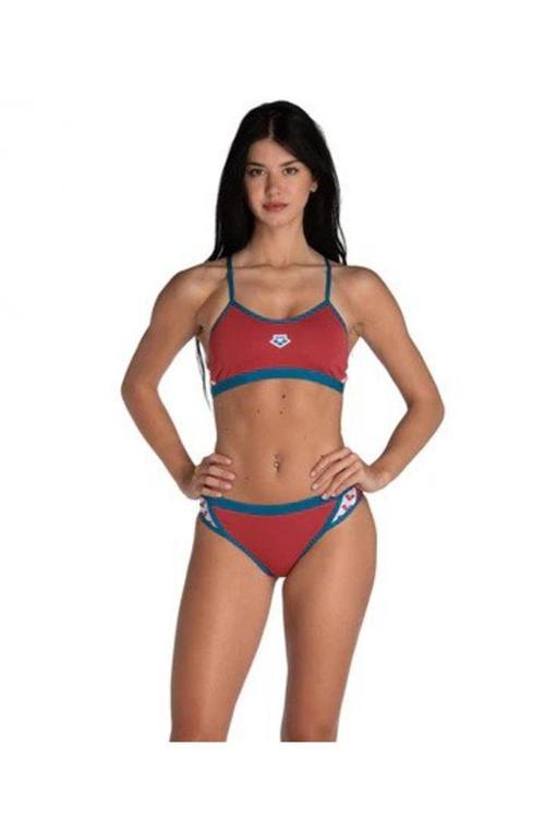 Icons Bikini Cross Back Solid Kadın Mayo