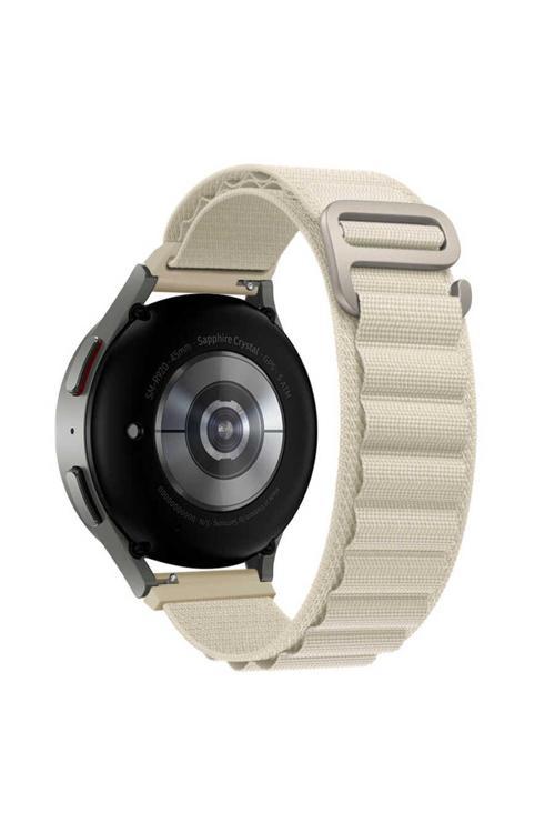 Gear S2 (20Mm) Uyumlu Krd-74 20Mm Hasır Zore Kordon-Beyaz