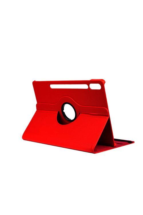 Galaxy Tab S10 Plus Zore Dönebilen Standlı Kılıf - Kırmızı