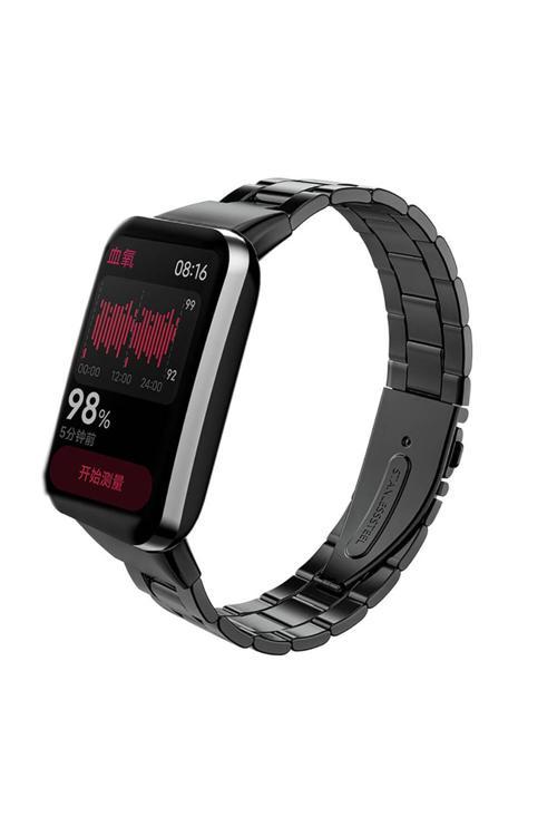 Xiaomi Mi Band 7 Pro Krd-04 Metal Kordon-Siyah