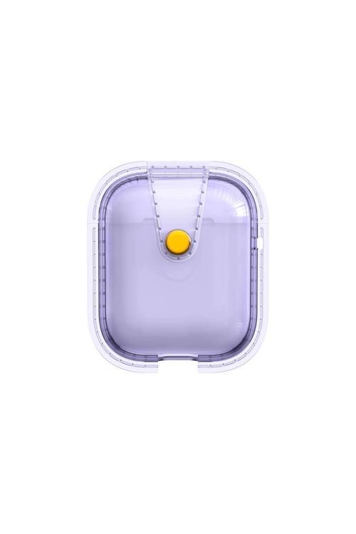 Air Pods Zore Airbag 33 Darbelere Karşı Dayanıklı Magnetik Kılıf-Mor