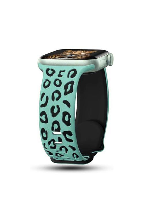 Watch 44Mm Kth Krd-140 Silikon Kordon Strap Kayış - Yeşil-Siyah