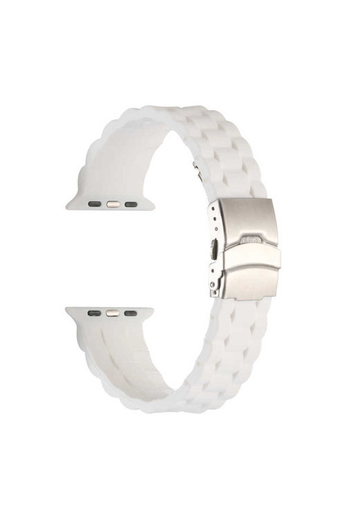 Watch Ultra 49Mm Kordon Krd-72 Uyumlu Strap Kayış Clo- Beyaz