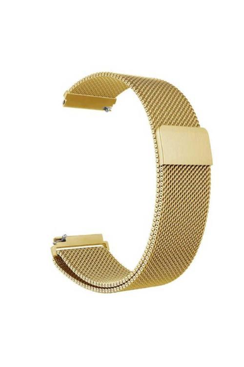 Gear S3 (22Mm) Uyumlu Krd-12 Metal Zore Kordon-Gold