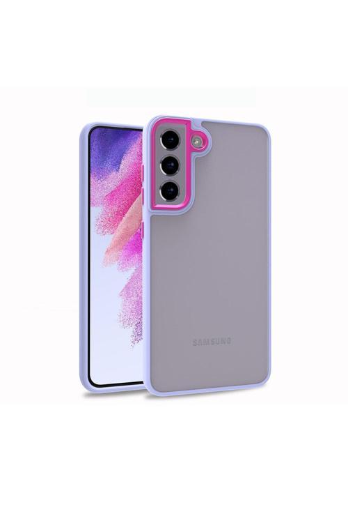 Galaxy S21 Fe Uyumlu Zore Flora Kılıf-Lila