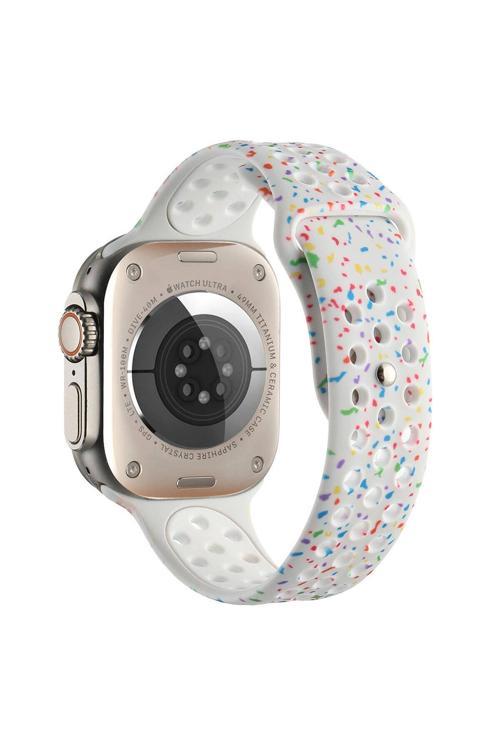 Watch 7 45Mm Kordon Yeni Seri 2023 Krd-02 Uyumlu Strap Kayış Clo- Beyaz