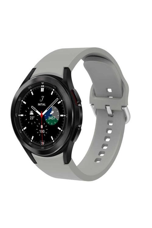 Galaxy Watch 4 Classic 46Mm Krd-50 Uyumlu Zore Kordon-Gri