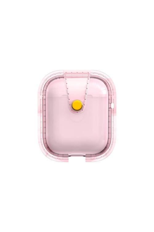 Air-Pods Zore Airbag 33 Darbelere Karşı Dayanıklı Magnetik Kılıf-Pembe