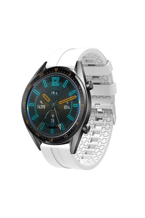 Huawei Gt2 46Mm Krd-23 Uyumlu Zore Kordon-Beyaz