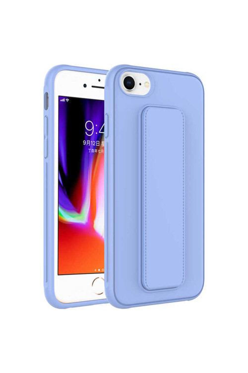 İphone Se 2022 Uyumlu Zore Qstand Kılıf-Lila