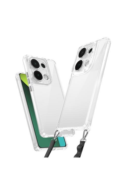 Xiaomi Redmi Note 13 Pro 4G Uyumlu Kılıf Airbagli Takılabilir Askı Aparatlı Zore Snap Silikon Kapak-