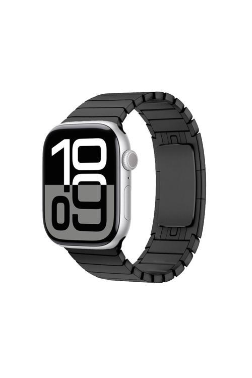 Watch 10 46Mm Uyumlu Krd-35 Metal Kordon-Siyah