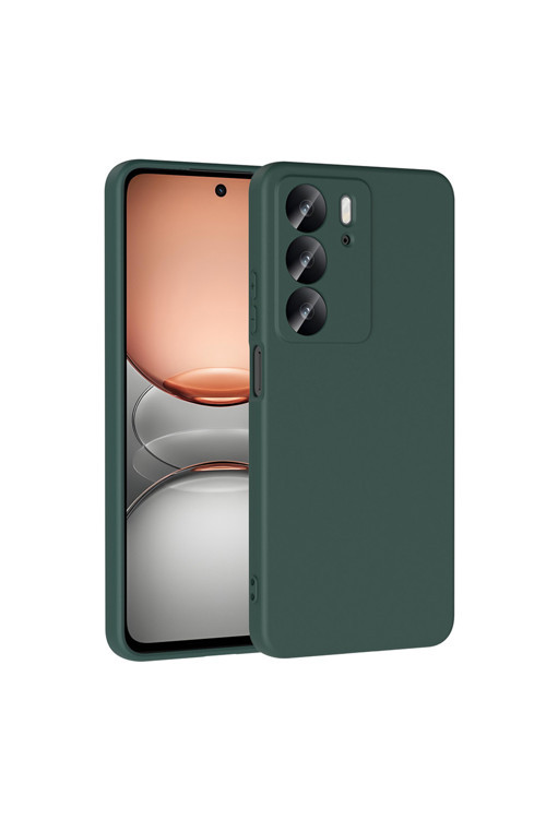 Realme C75 Kılıf Kth Mara Lansman Kapak - Koyu Yeşil