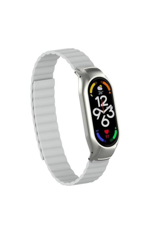 Xiaomi Mi Band 7 Uyumlu Krd-69 Zore Kordon-Beyaz