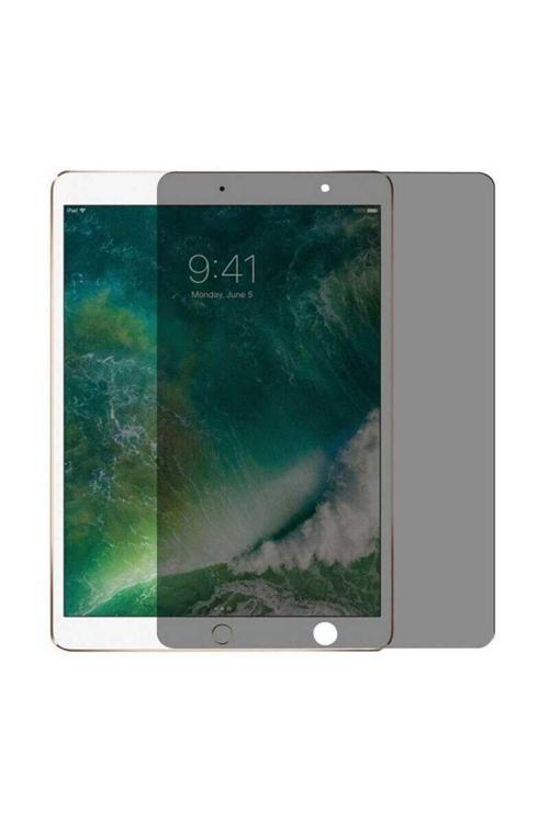 İpad 10.2 2021 (9.Nesil) Uyumlu Zore Tablet Privacy Temperli Cam Ekran Koruyucu-Siyah