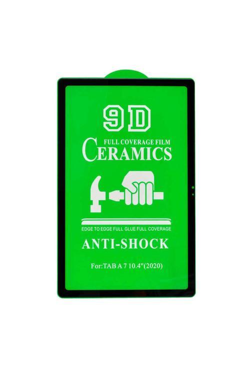 Galaxy Tab A7 10.4 T500 2020 Uyumlu Zore Tablet Seramik Ekran Koruyucu-Siyah