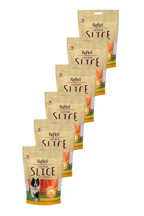 Slice Yumuşak Tavuk Dilimi Köpek Ödül Maması 80gr Altılı Paket