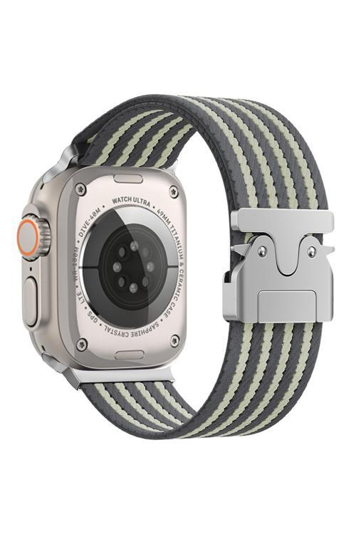Watch 49Mm Zore Krd-133 Naylon Kumaş Hasır Örgülü Kordon - Gri