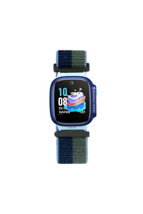 Huawei Gt4 41Mm Zore Krd-03 18Mm Çocuklara Özel Hasır Kordon - Lacivert-Yeşil