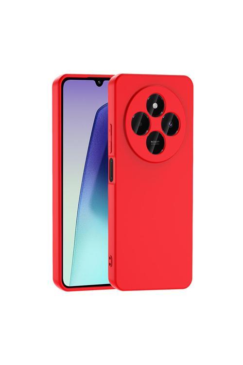 Xiaomi Redmi 14C 4G Uyumlu Zore Mara Lansman Kapak-Kırmızı