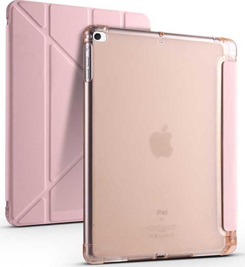 Apple iPad 9.7 2017 2018 (5.6.Nesil) Uyumlu Kalemlikli Premium Standlı Katlanabilir Uyku Modu Özellikli Tablet Kılıfı