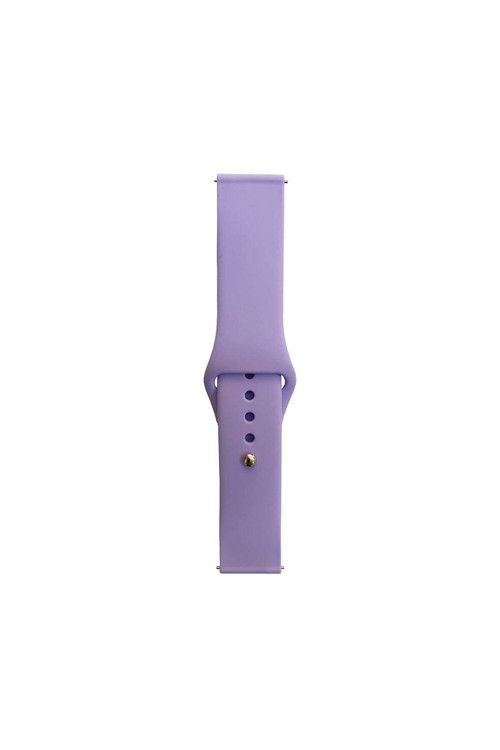 Xiaomi Amazfit Pace Band Serisi 22Mm Klasik Kordon Silikon Strap Kayış-Lila