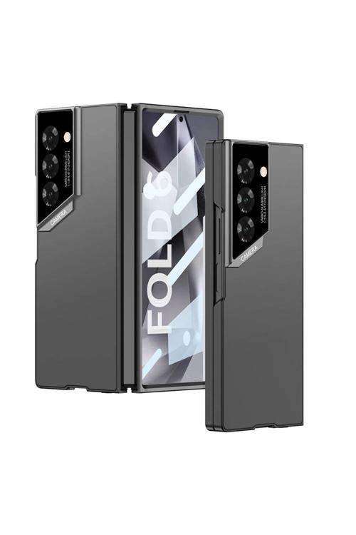 Galaxy Z Fold 6 Kılıf Ultra İnce Kamera Korumalı Sert Rubber Zore 3. Seri Procase Kapak-Siyah
