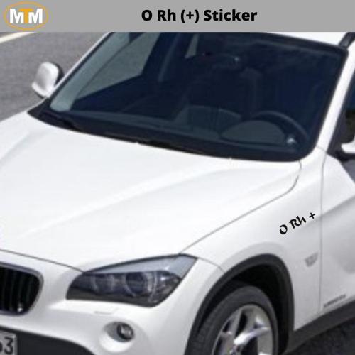 0 Rh (+) Sticker