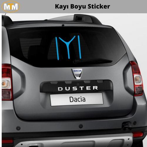 Kayı Boyu Oto Sticker 15 CM