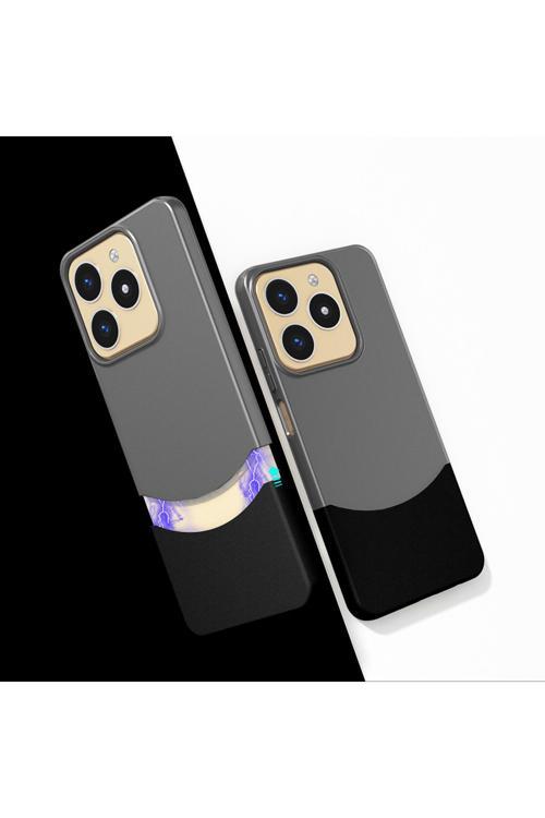 Realme Note 60 Kılıf Mıknatıslı Kth Duble Kapak - Siyah