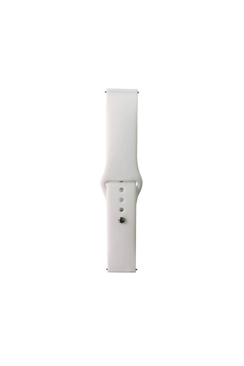 Xiaomi Amazfit Pace Band Serisi 22Mm Klasik Kordon Silikon Strap Kayış-Beyaz