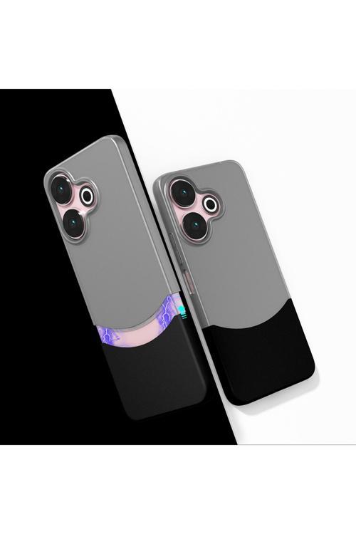 Redmi 13 4G Kılıf Mıknatıslı Kth Duble Kapak - Siyah