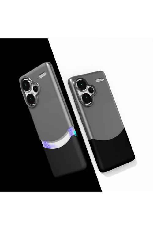 Redmi Note 13 Pro Plus 5G Kılıf Mıknatıslı Kth Duble Kapak - Siyah